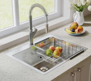 Chau rua bat Konox Turkey Sink Neron 600 2 1 - CHẬU RỬA BÁT KONOX TURKEY SINK NERON 600T