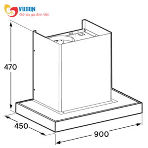 MÁY HÚT MÙI ÁP TƯỜNG BOSCH DWB98IJ60I SERI 4 90CM