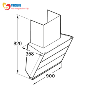 MÁY HÚT MÙI KÍNH VÁT BOSCH DWK98IJ60I SERI 4 90CM