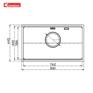 ban ve chau rua bat chong xuoc dekor 8044su 600x600 2 - CHẬU RỬA BÁT KONOX WORKSTATION SINK DEKOR KN8044SU