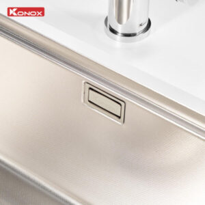 be mat bon rua chen inox chong xuoc Konox Dekor 8044SU 600x600 2 - CHẬU RỬA BÁT KONOX WORKSTATION SINK DEKOR KN8044SU