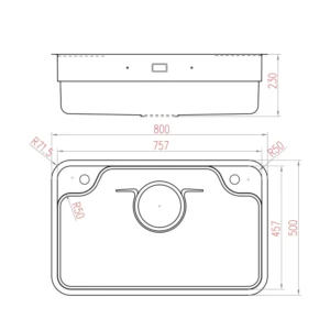 chau rua bat 1 ho liken nl790d 30 sypcxoun 1 - CHẬU RỬA BÁT NOBINOX LIKEN NL790D