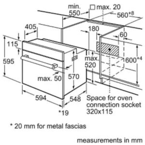 kich thuoc lo nuong am tu bosch hbf512bs1t seri 2 - Trang Chủ Lò nướng âm tủ Bosch HBF512BS1T Series 2