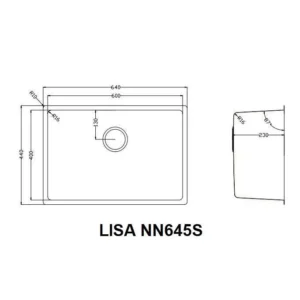 chau rua bat 1 ho nobinox lisa nn645s 3 xcvtbmm1 1 - CHẬU RỬA BÁT NOBINOX LISA NN645S