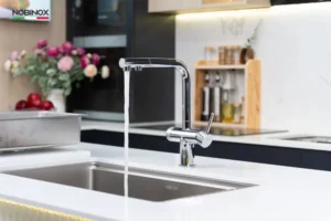 VÒI RỬA BÁT DÂY RÚT 3 ĐƯỜNG NƯỚC NOBINOX MIRA NX333