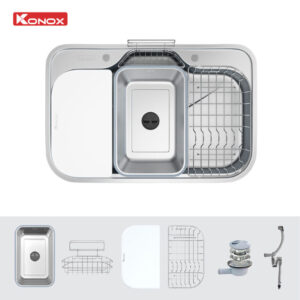 phu kien chau rua bat 1 ho chong xuoc Konox Tari Smart 7851 1 768x768 1 - Chậu rửa bát phong cách Nhật chống xước Konox Tari Smart 7851 Chậu rửa bát phong cách Nhật chống xước Konox Tari Smart 7851